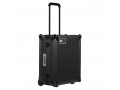 UDG Ultimate Flight Case Multi Format Turntable Black MK2 Plus Trolley And Wheels
